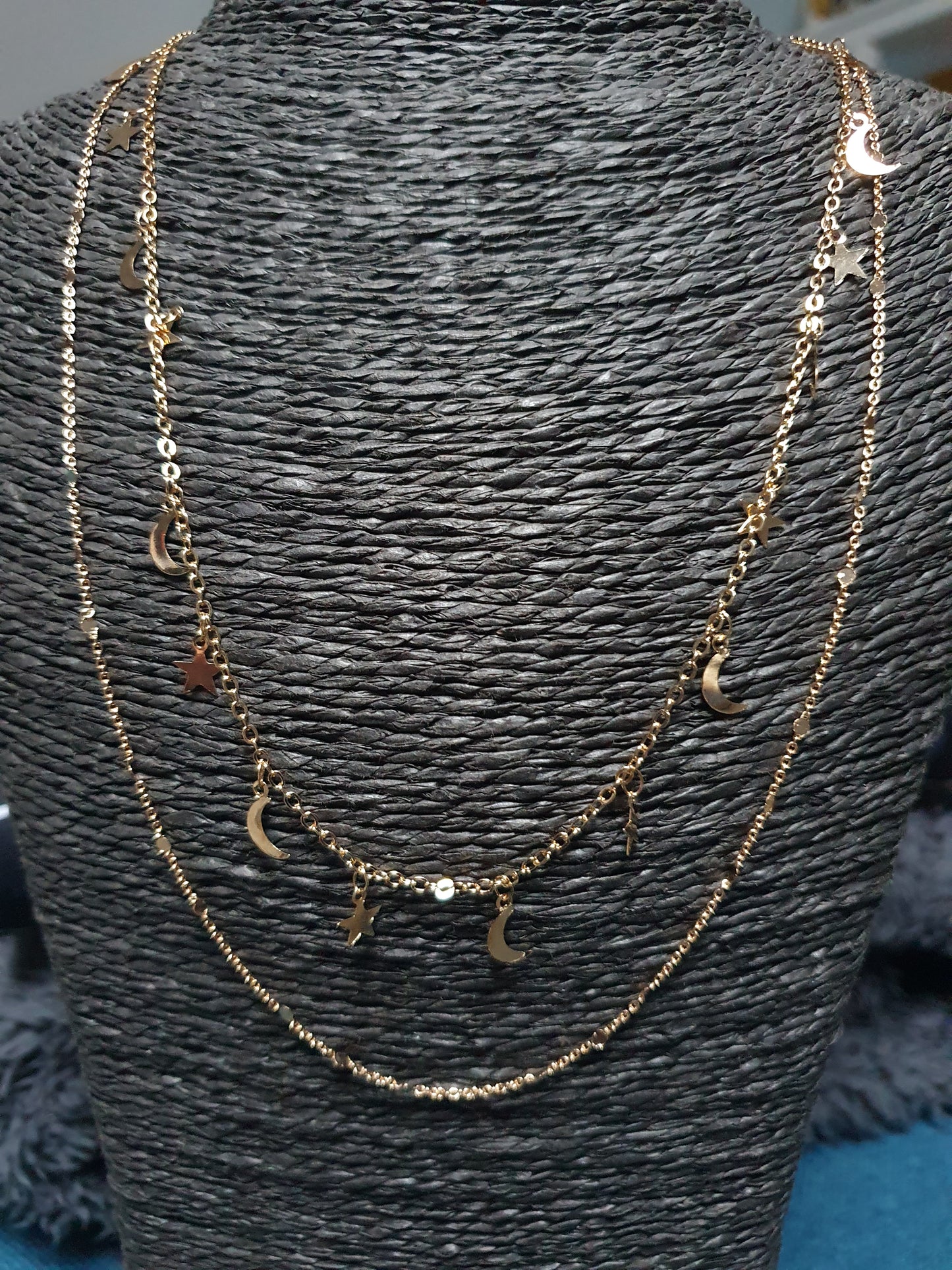 Collier double rangées
