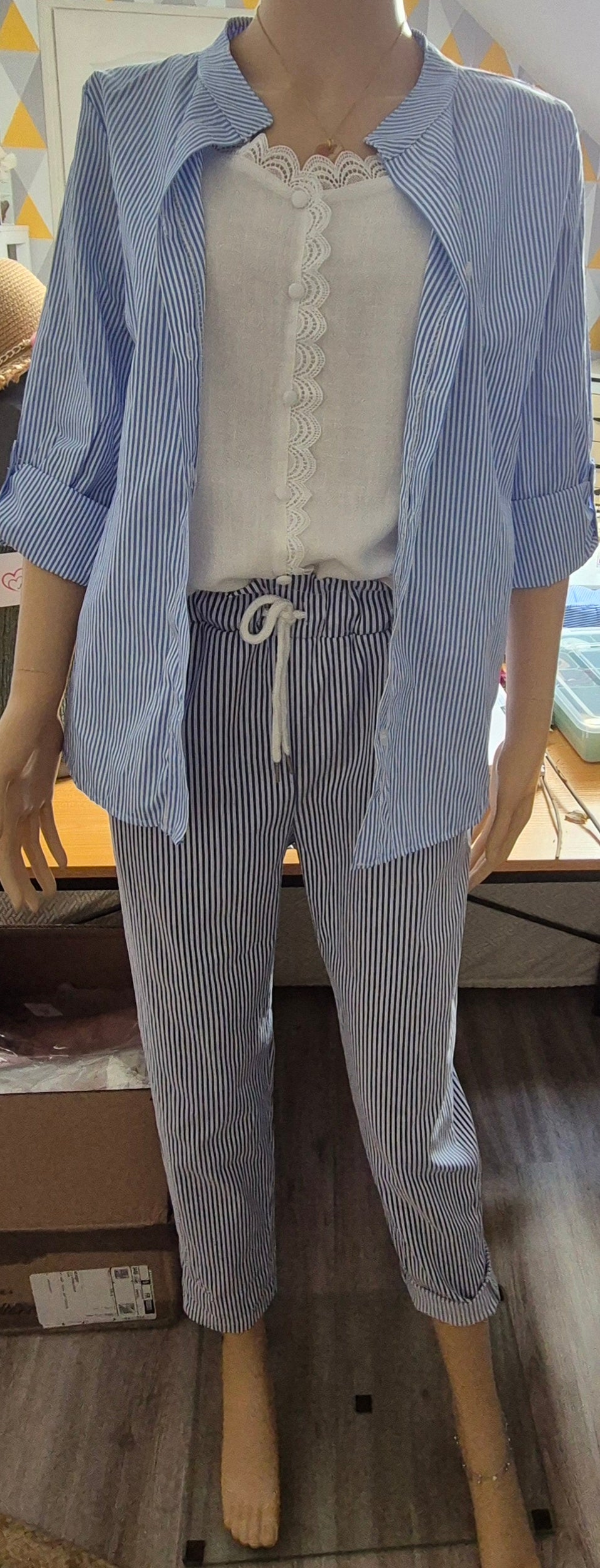 Pantalon rayé