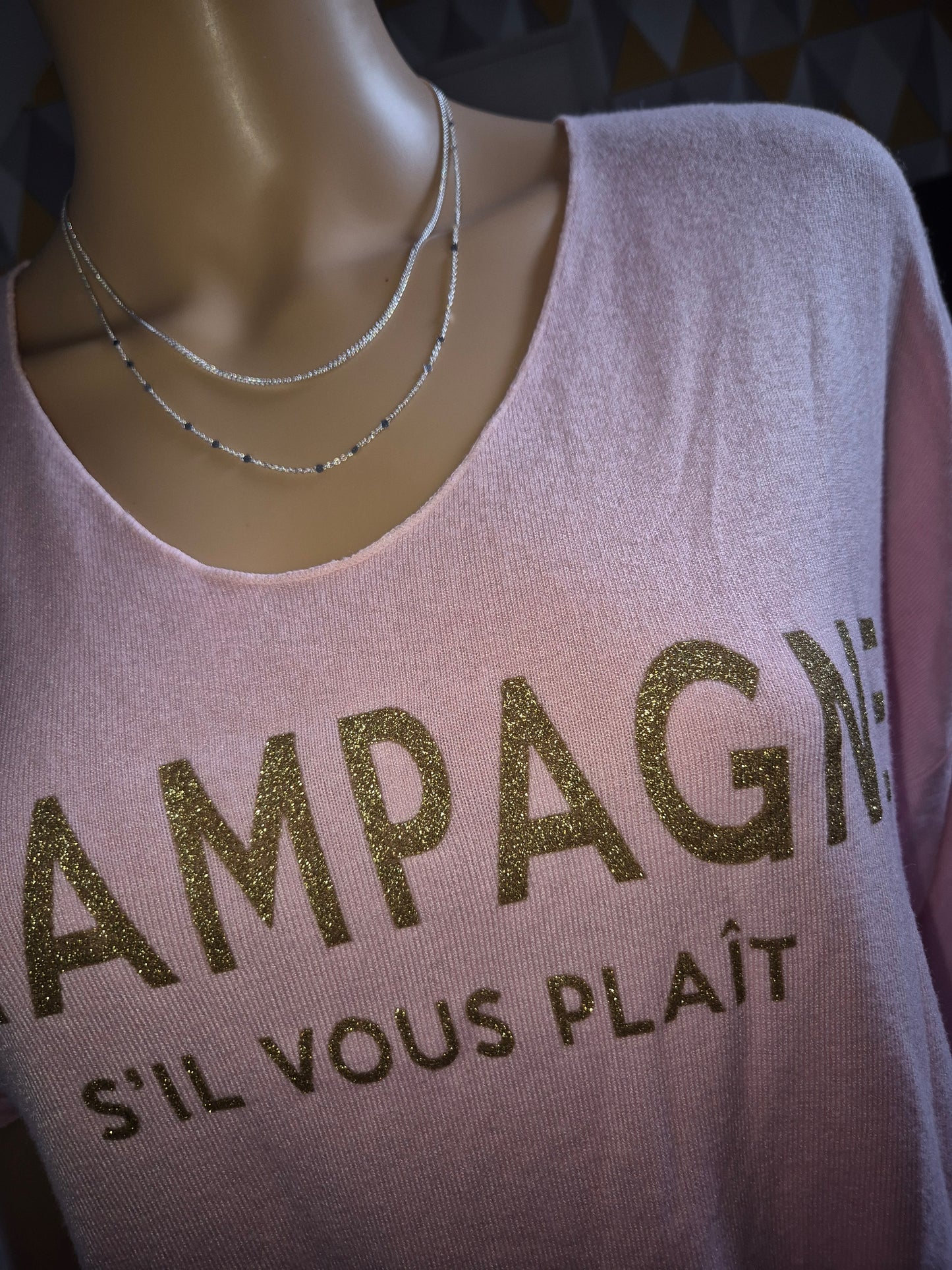 Collier double rangées