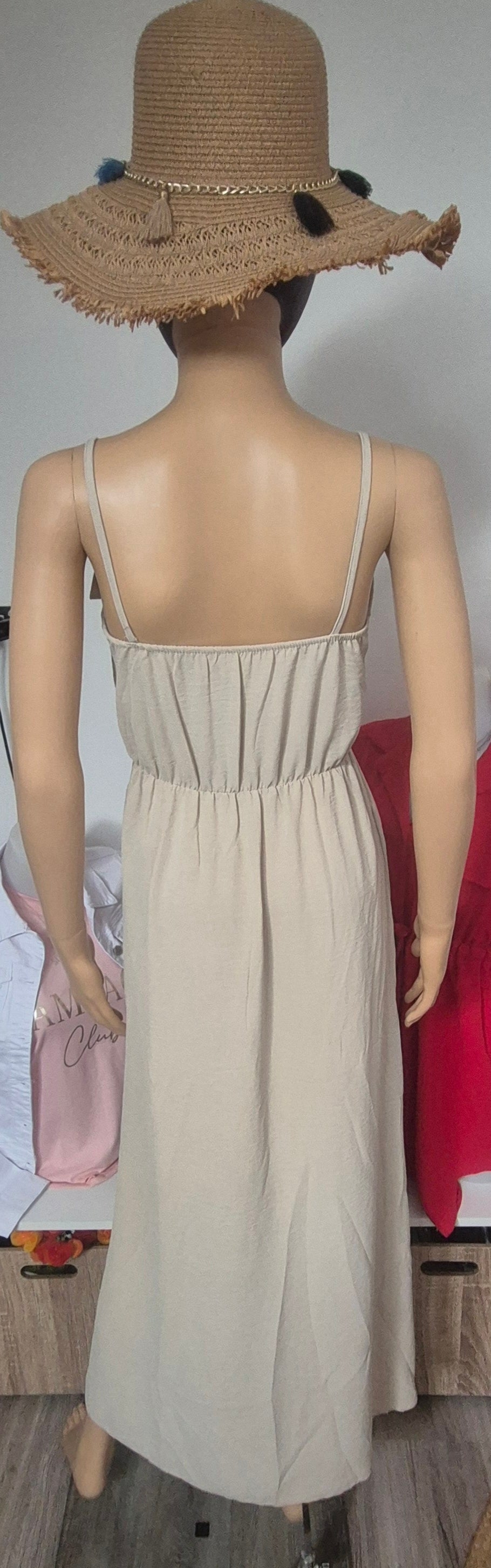 Robe longue à bretelles