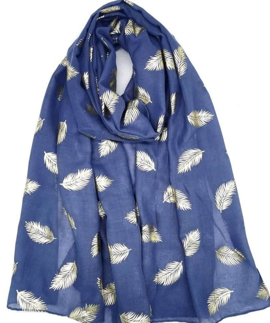 Foulard imprimé feuilles