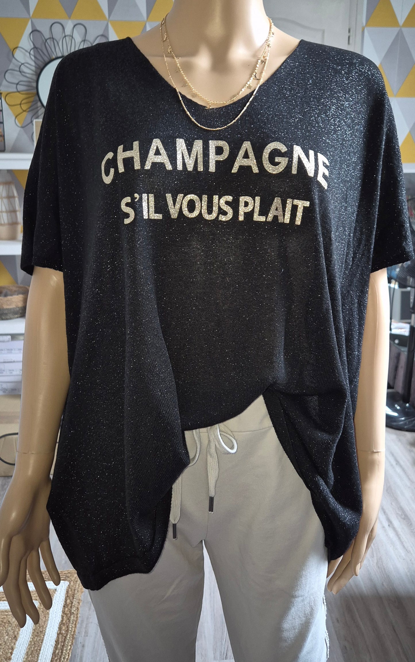 Pull fin sans manches