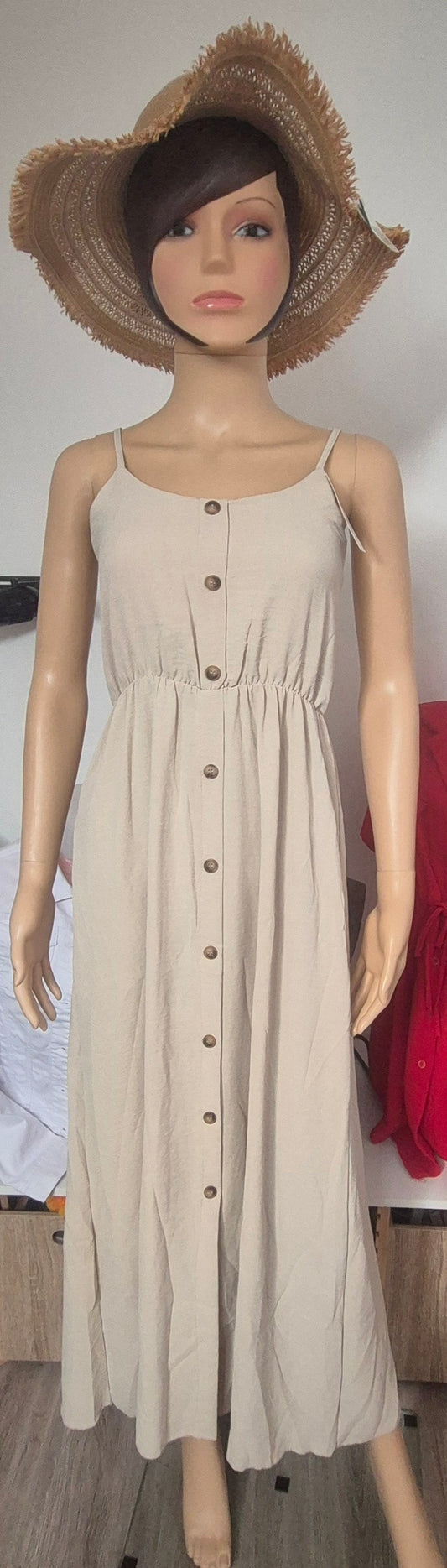 Robe longue à bretelles