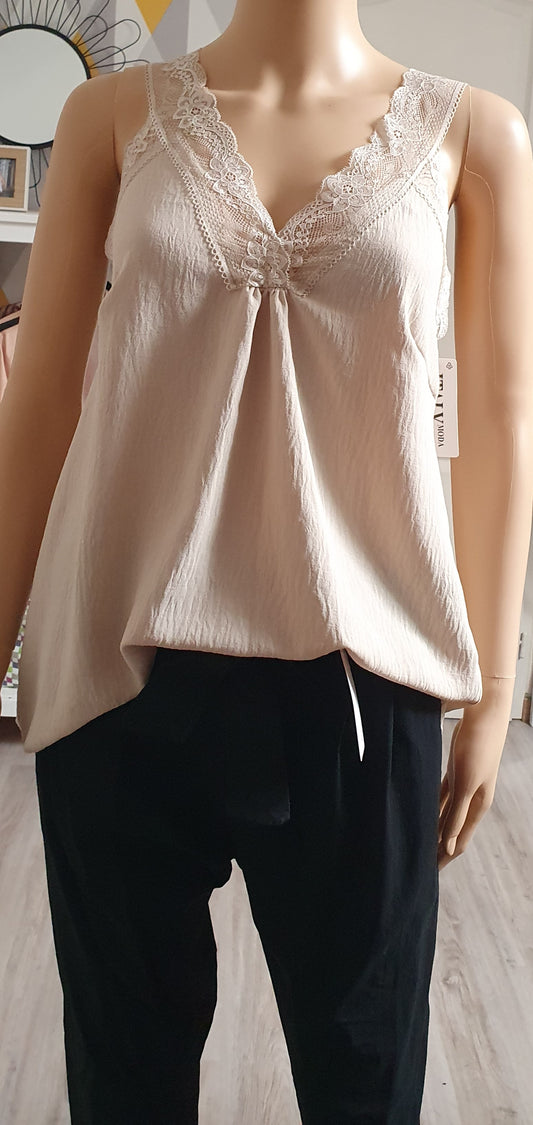 Débardeur beige