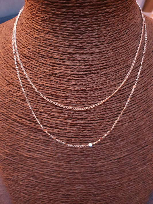 Collier double rangées