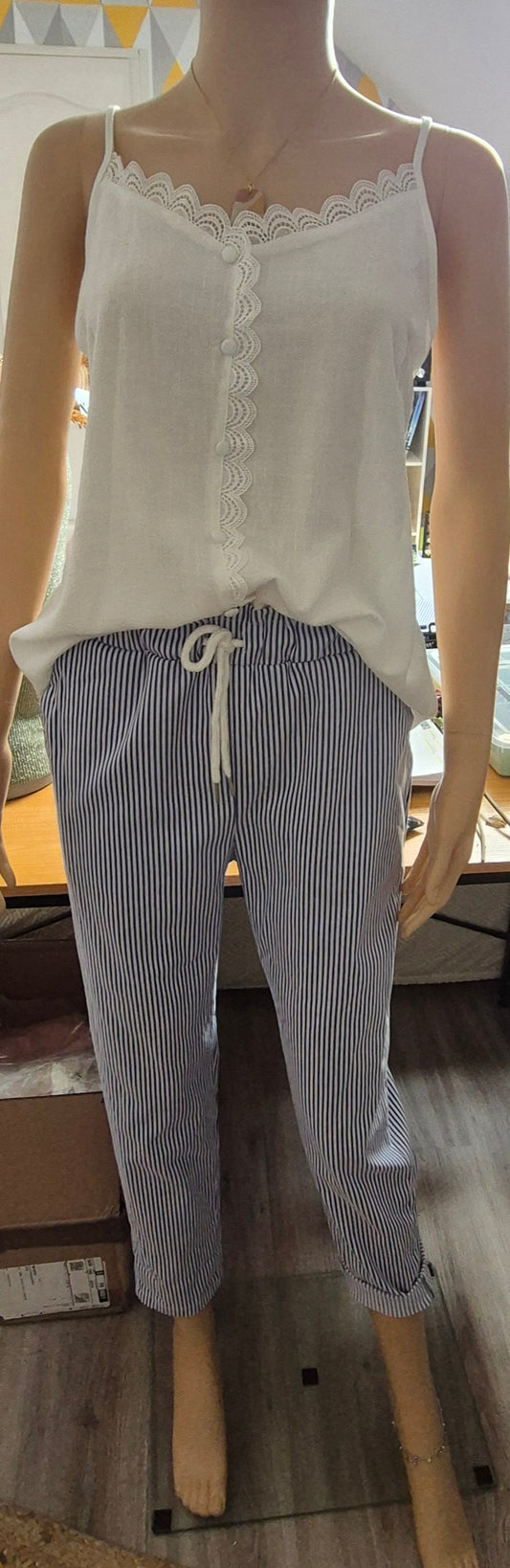 Pantalon rayé
